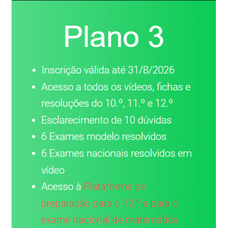 Inscrição na Academia Aberta da Matemática - plano 3